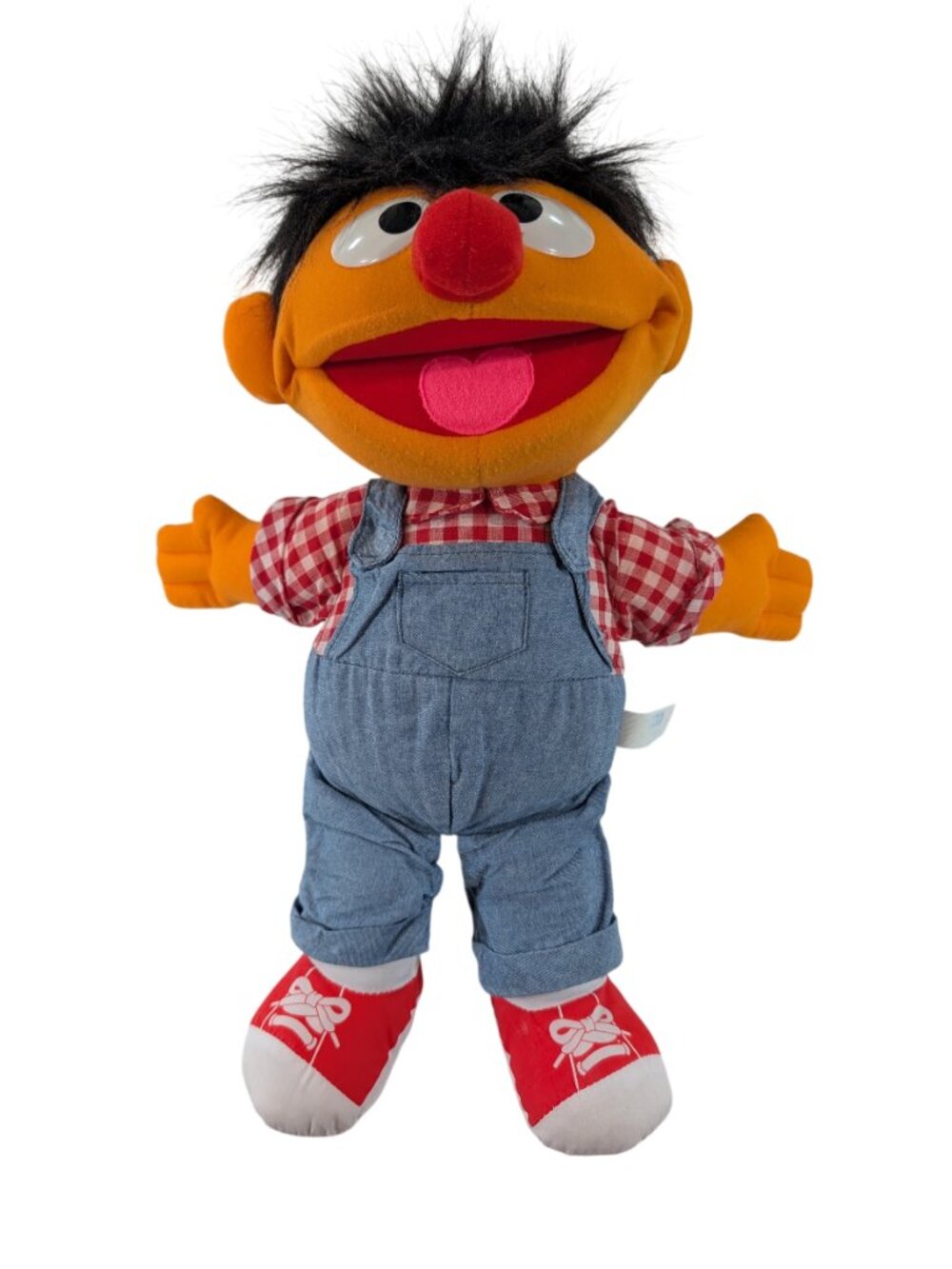 Vtg 90s Sesame Street On The Farm Ernie Plush Toy Singing Talking Sound Works
